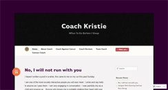 Desktop Screenshot of coachkristie.com