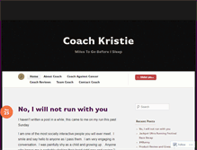 Tablet Screenshot of coachkristie.com